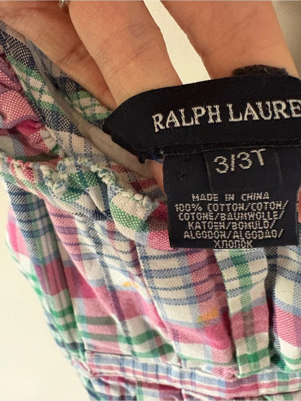 Ralph Lauren Pink, Green & White Plaid Sundress